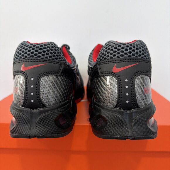 Nike Men\'s Air Max Torch 4 Running Shoes Dark Grey Metallic Silver Red Men Sz 11